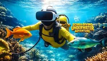 Scuba Diving Underwater Adventure Oculus Meta Quest VR Game<span class="mi-jiaobiao" style="background-color: #ff0000;">Simulation VIP</span>