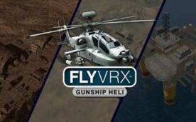 FlyVRX Military Gunship Helicopter War Oculus Meta Quest VR Game<span class="mi-jiaobiao" style="background-color: #ff0000;">Flight VIP</span>